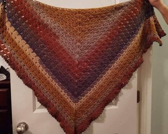 Beautiful fall colors shawl