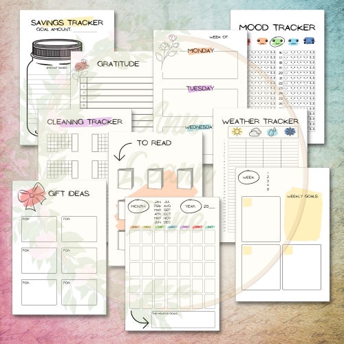 Beginners Printable Bullet Journal Bujo Templates Bullet - Etsy