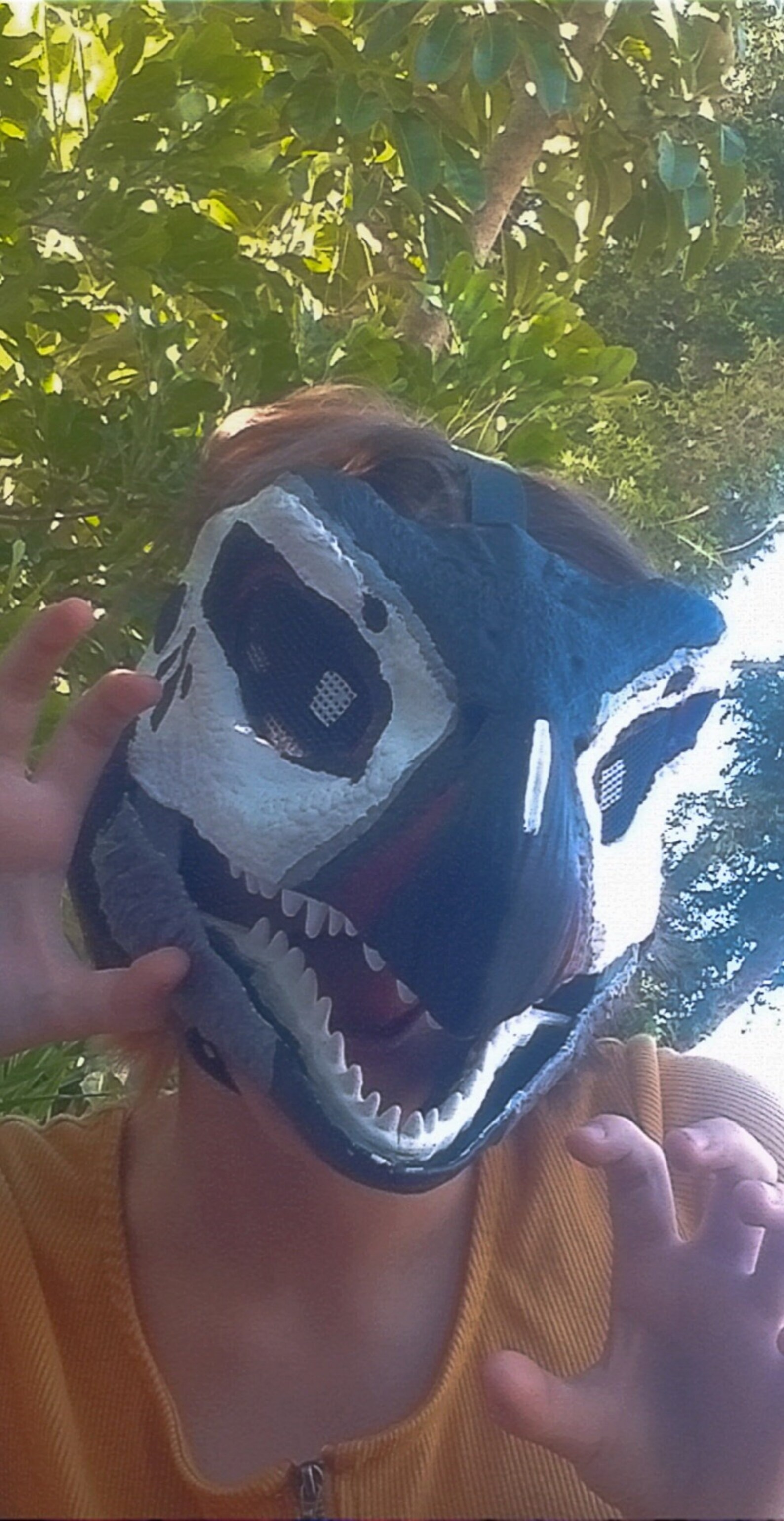 Premade Dino Mask Therizinosaurus Mask Bird Mask Etsy