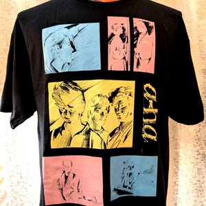Camiseta de la banda de rock TAKE ON ME de la gira A-Ha con licencia oficial
