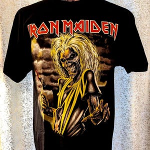 Officially Licensed Iron Maiden Killers Double-Sided ROCK BAND T SHIRT