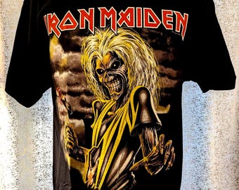Officieel gelicentieerd Iron Maiden Killers dubbelzijdig ROCKBAND-T-SHIRT