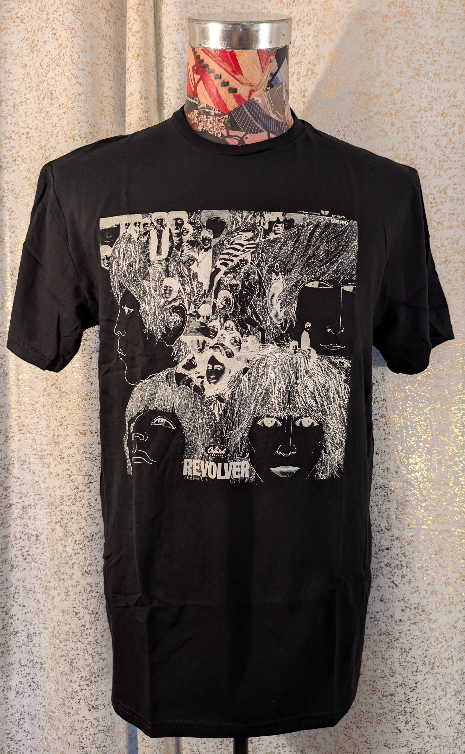 公式ライセンス商品 ビートルズ リボルバー ブラック ロックバンド T