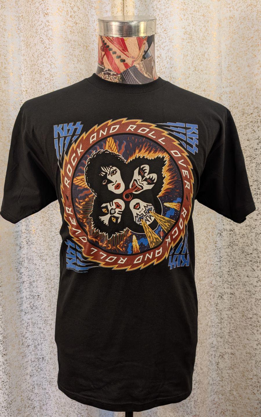 Officially Licensed Merch Kiss Rock and Roll Over Rock Band T
