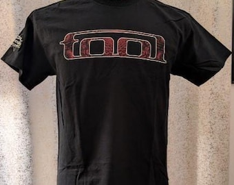 Officially Licensed Tool Red Pattern Double Sided Black Rock T-shirt Merch