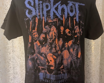 Early 2000s Slipknot T-shirt – Vintage Band Tee – Authentic Wear