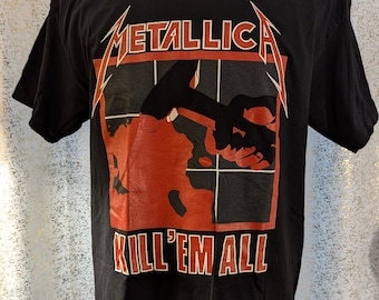 90's Vintage 1994 METALLICA Kill Em All T Shirt Large With Tultex