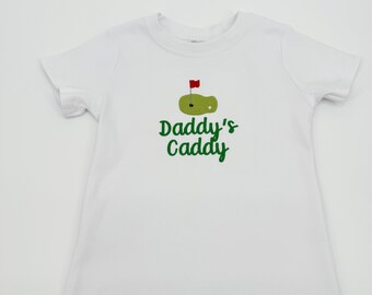 Boys Golf Shirt / Boys Golf Outfit / Hole in One / Boys First Birthday / Golf Birthday Shirt / Embroidered Golf Shirt / Daddy’s Caddy