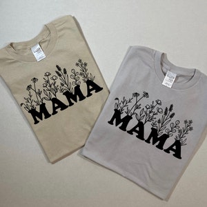 Girl Mom Shirt / Printed Mama Tshirt / Mama Graphic Tee / Girl Mama
