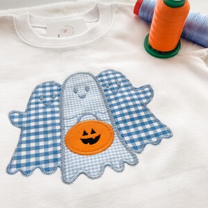 Appliquéd Boys Ghost Shirt / Halloween shirt / Kids Halloween / Boo Shirt / Trick or Treat / Ghost