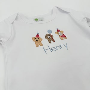 Dog Birthday Shirt, Birthday Dog Shirt, Embroidered Dogs, First Birthday, Dog Birthday Party
