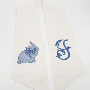 Easter Embroidered Wreath Sash