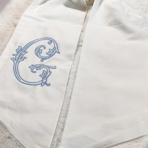 Personalized Wreath Sash / Embroidered Wreath Sash / Wedding Gift / Front Door Decor / Initial Wreath Sash