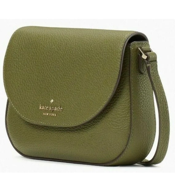 Kate Spade Leila Mini Flap Crossbody Army Green Leather - Etsy