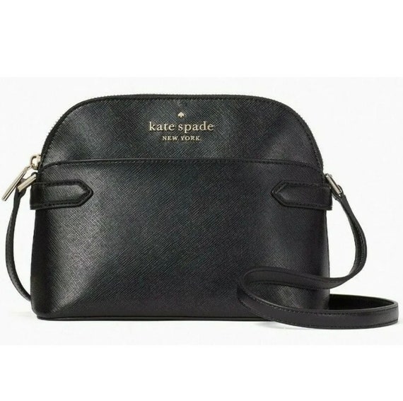 Kate Spade Staci Black Saffiano Leather Dome Crossbody -  Sweden