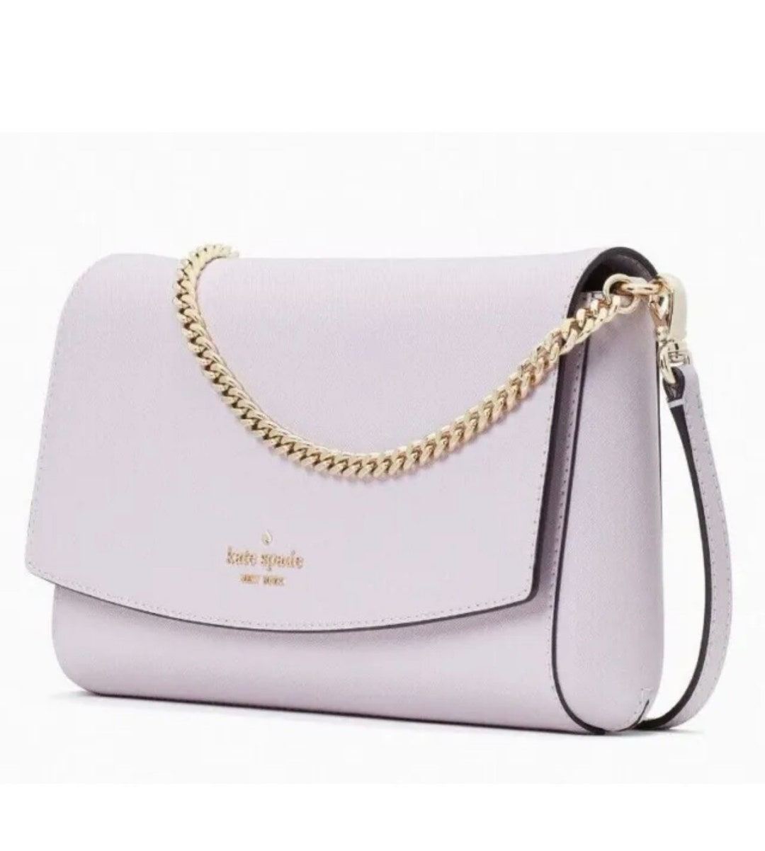 Kate Spade Greer Chain Crossbody Lilac Saffiano Leather -  Norway