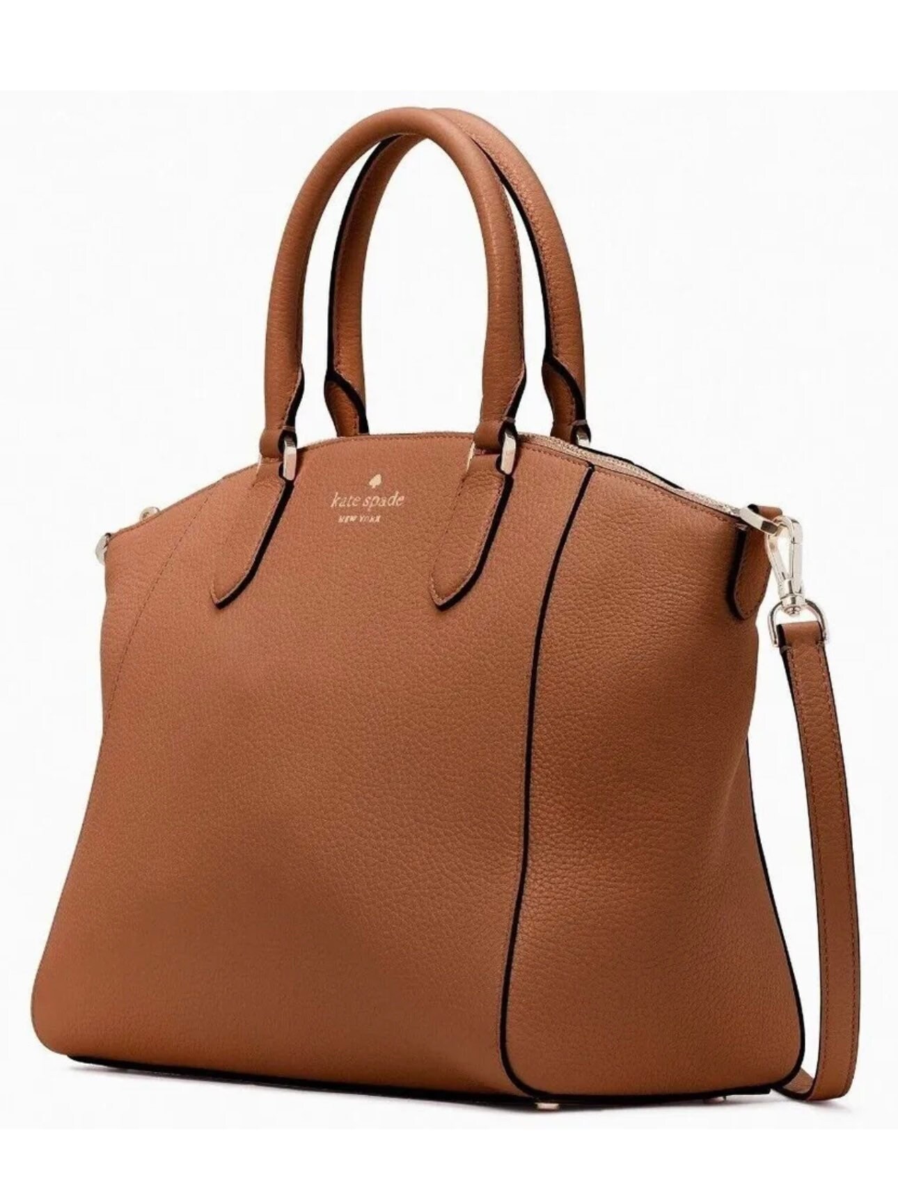 Kate Spade Purse | Leather shoulder handbags, Kate spade purse, White kate  spade bag