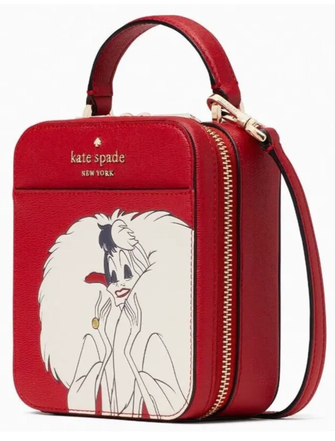 Kate Spade Disney 101 Dalmatians Cruella Red Vanity Crossbody 