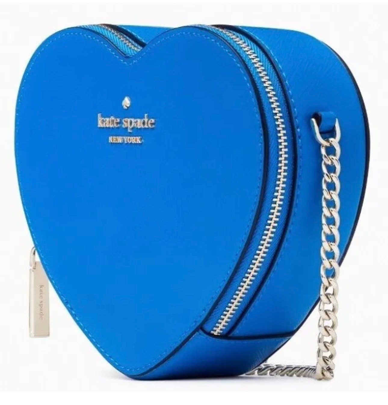 Kate Spade Love Shack Mini Heart Crossbody Chain Bag Yellow Leather K6063  NWT