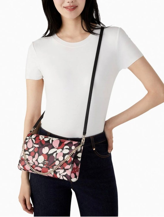 Kate Spade Laurel Way Greer Chain Crossbody Foliage Saffiano K8455