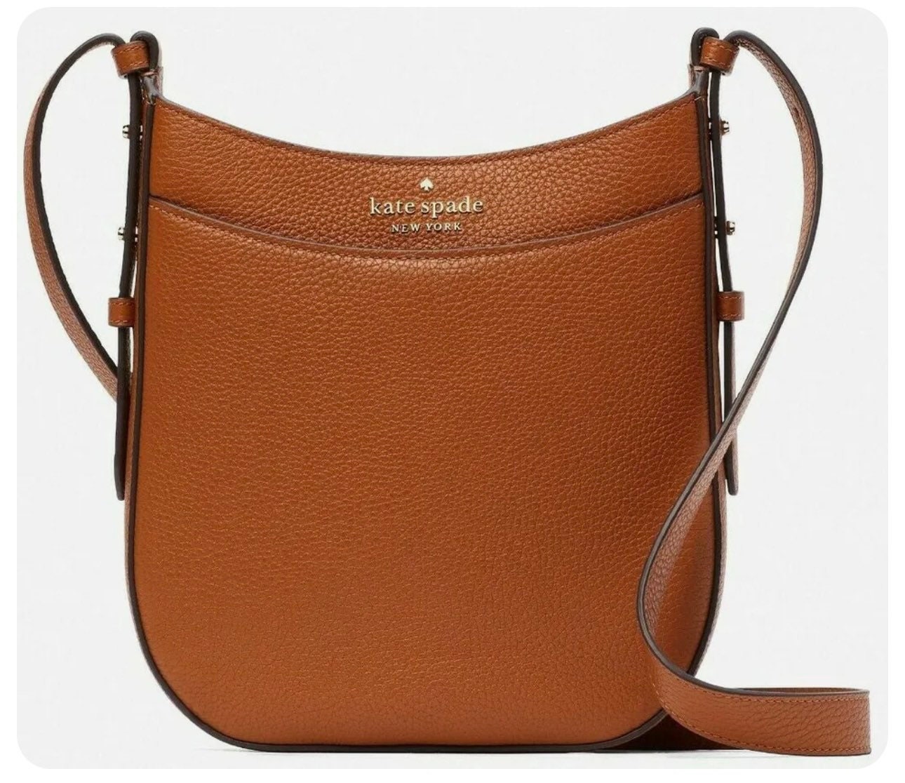 Kate Spade Leila Brown Leather North South Crossbody K7306 NWT - Etsy