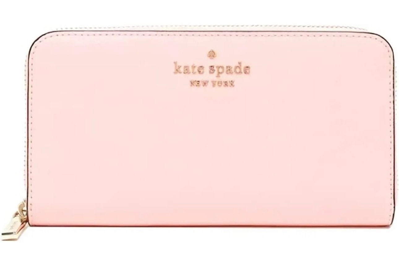 Kate Spade Staci Large Continental Wallet Pale Pink Ziparound - Etsy