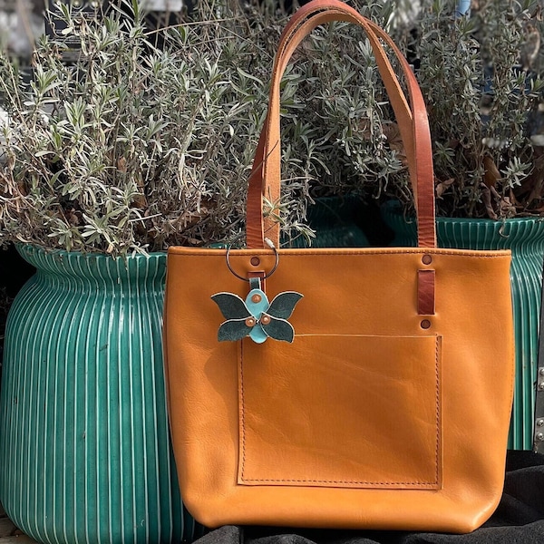 Leather Bag Charm Etsy