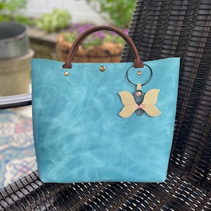 Leather Butterfly Purse Charms