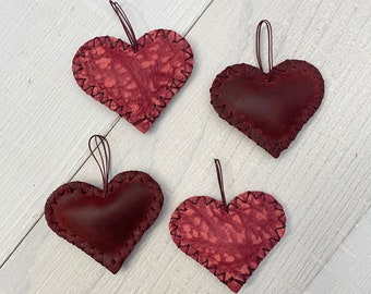Limited Quantity Puffed Leather Heart Charm