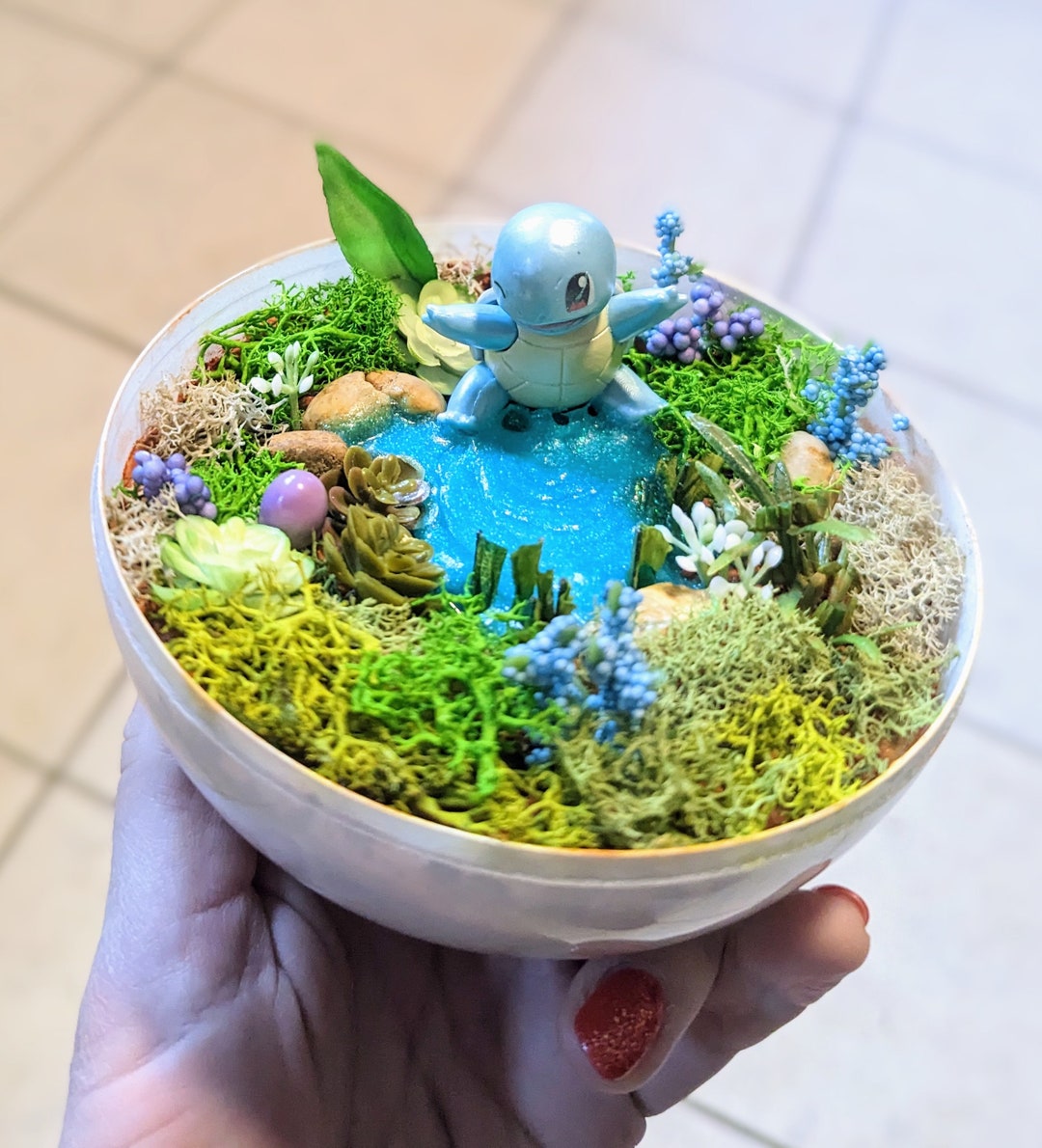 Squirtle Pokemon Terrarium Pokeball Etsy