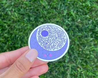 Science Nucleus Organelle Sticker, Cell Biology Sticker, Gift for Researchers PhD Med students Scientists, Vinyl Laptop Water Bottle Sticker