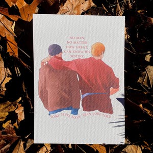 No Man, No Matter How Great, Can Know His Destiny BBC Merlin 5 X 7 Watercolor Art Print