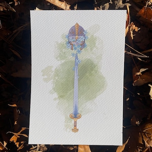 Eowyn Shieldmaiden of Rohan Watercolor Print