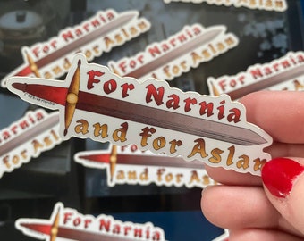 For Narnia and for Aslan Vinyl Sticker