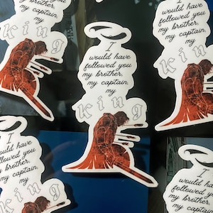 My Brother, My Captain, My King Vinyl Waterproof Boromir Sticker