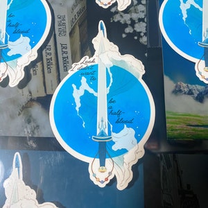 I Didn&#39;t Want to Be a Half-Blood Percy Jackson Vinyl Waterproof Sticker