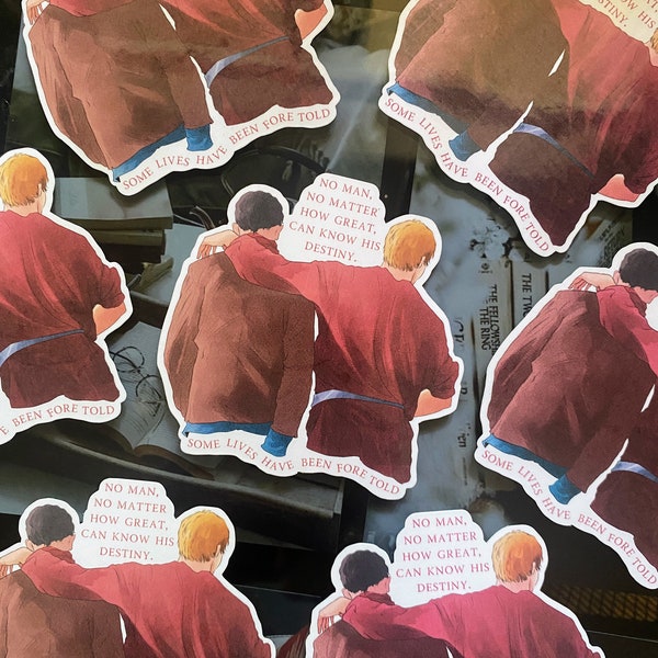 No Man, No Matter How Great, Can Know His Destiny BBC Merlin and Arthur Waterproof Vinyl Sticker