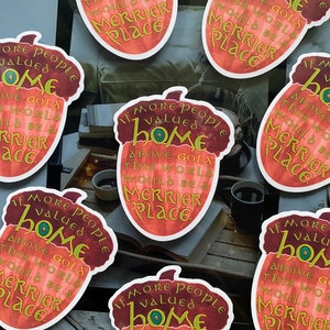 This World Would Be a Merrier Place Vinyl Sticker