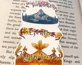The Kings and Queens of Narnia Crowns Vinyl Waterproof Sticker