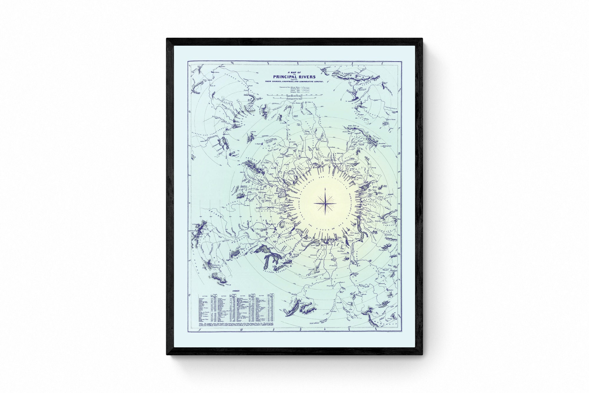 Principal Rivers A Map of the Principal Rivers Showing Their Courses, Countries and ...