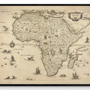 未開封 　イギリス　アンティーク　アフリカの地図 Amazon.co.jp: HISTORIX 1960年ビンテージアフリカ地図 - 60.96