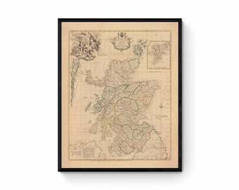 Singapore Map - Antique Reproduction - Dated 1905 - City Plan