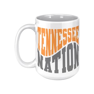 Tennessee Nation Coffee Mug, university of Tennessee, Tennessee Football