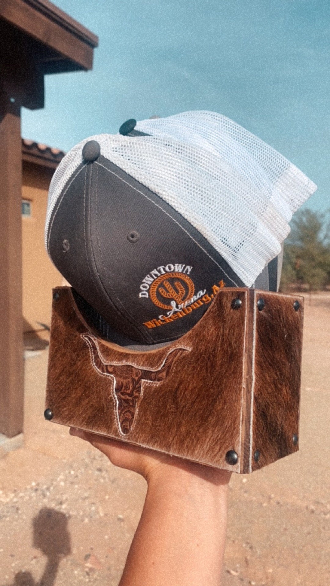 Wooden Ball Cap Box Etsy