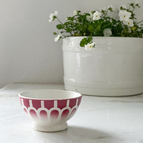 Vintage Petite Pink French Cafe Au Lait Bowl