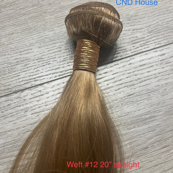 100% human hair extensions - straight - weft type (sew in)