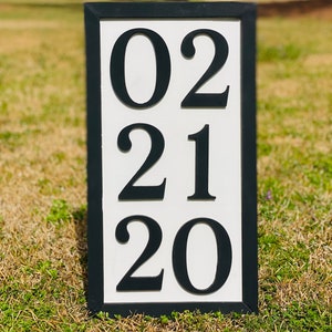 Date Sign| Anniversary Sign| Wedding Sign
