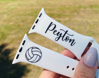 Volleyball Name Watch Band| Apple Watch Band| Volleyball| Sport theme| Custom Watch Band