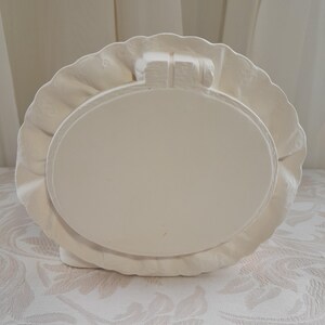 Vintage Keramik Oval Serviettenhalter | Niedliches Bauernhaus Küche Dekor | Fertig zum Bemalen DIY Unbemalt | Tabletop Tisch Rustikaler Cottagecore Dekor
