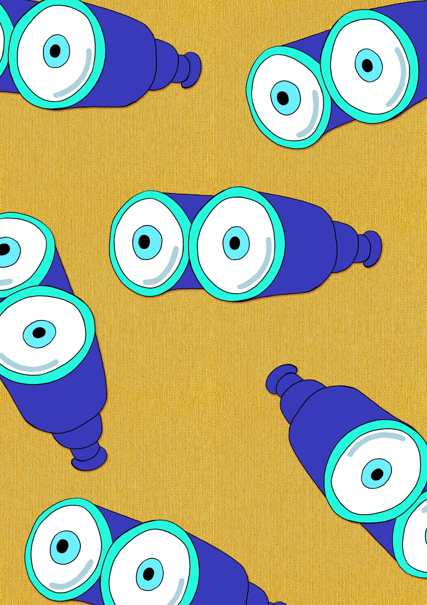 Spongebob Binocular Eyes Vinyl Sticker Etsy